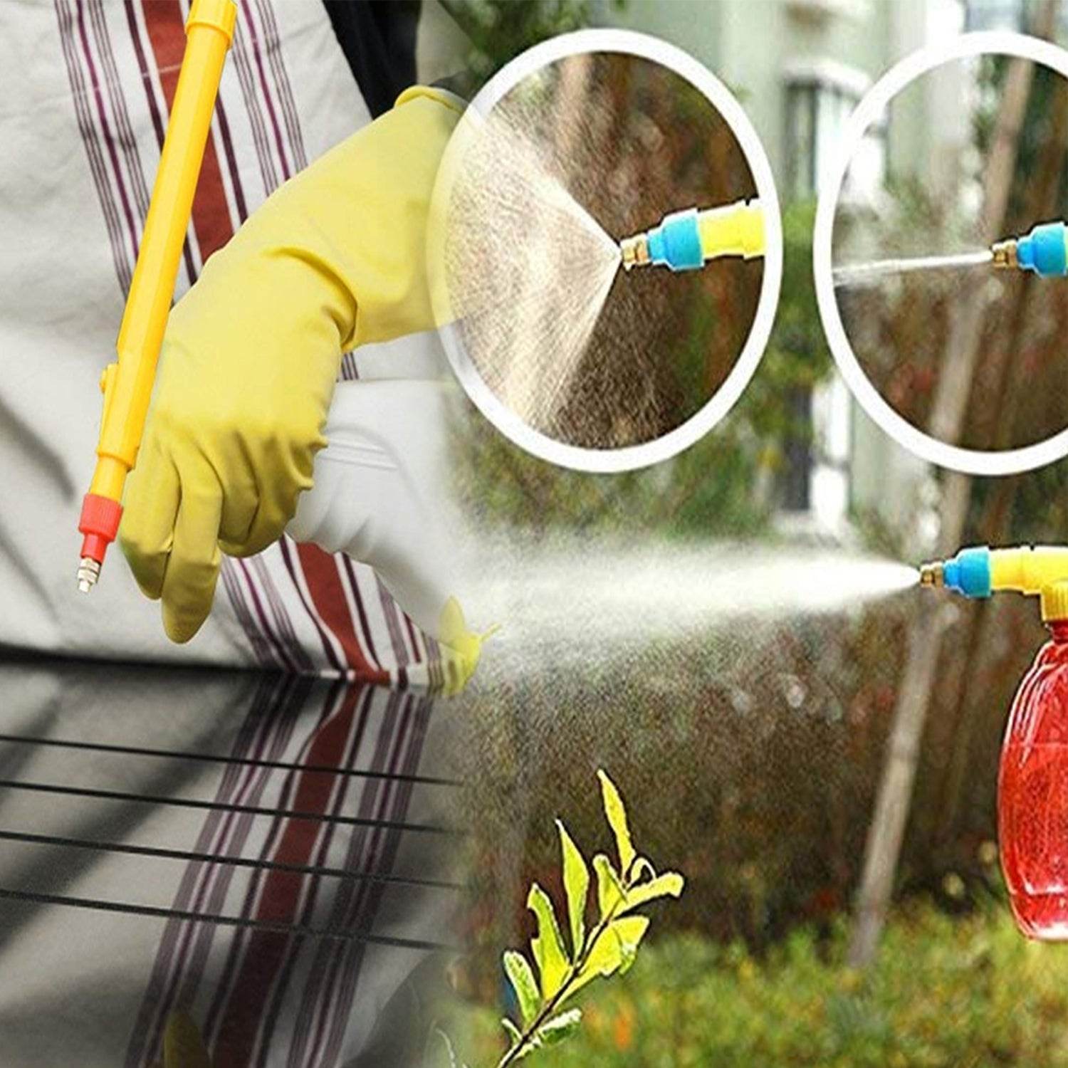 Bottle Sprayer for Plants Garden Pesticide Car Wash with Adjustable Brass Nozzle Sprayer (Handheld Pump) - infinityexculsivestore.com