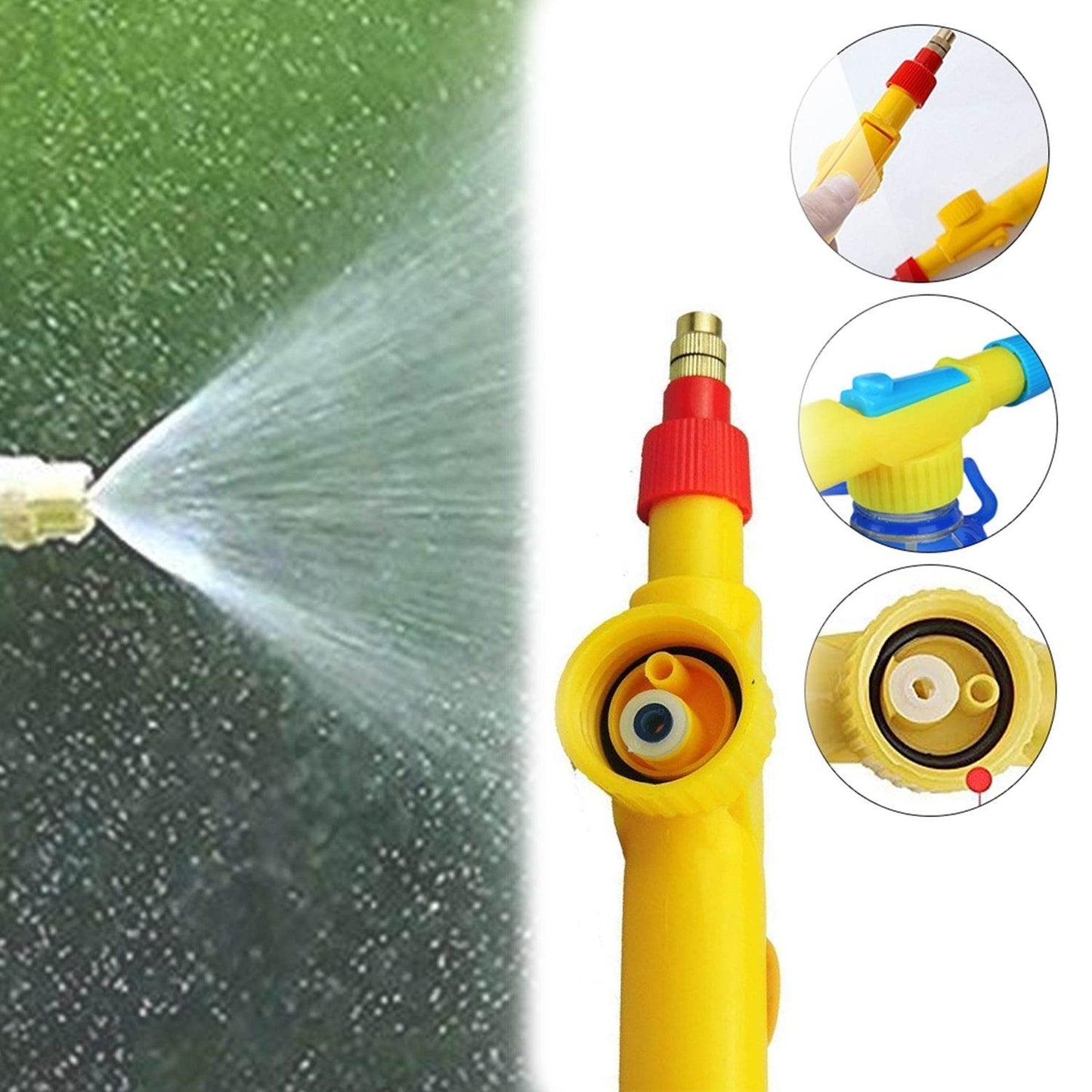 Bottle Sprayer for Plants Garden Pesticide Car Wash with Adjustable Brass Nozzle Sprayer (Handheld Pump) - infinityexculsivestore.com