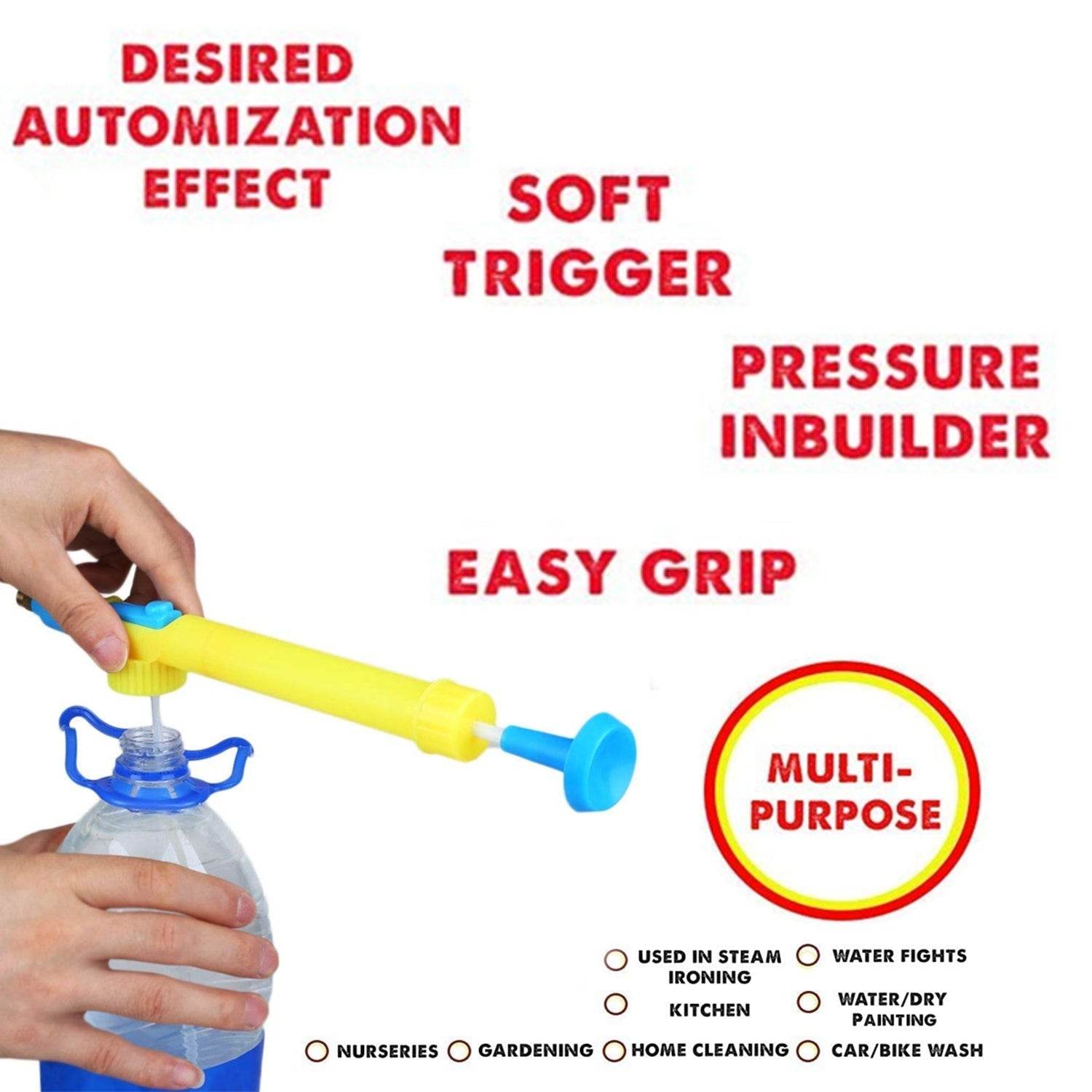Bottle Sprayer for Plants Garden Pesticide Car Wash with Adjustable Brass Nozzle Sprayer (Handheld Pump) - infinityexculsivestore.com