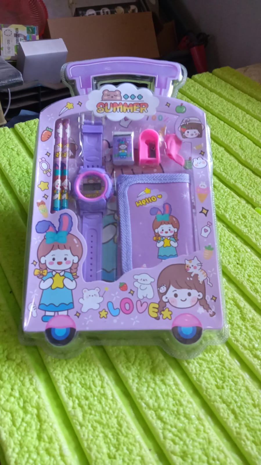 Stationery Set for Girls and Boys | Kids Return Gift - 7 In 1 School Items For Kids - Pencils, Eraser, Sharpener, Pouch, Pencil Extender | Birthday Gift Idea Stationary Kit Set for School Kids (Pack of 7 Pcs Set) - infinityexculsivestore.com