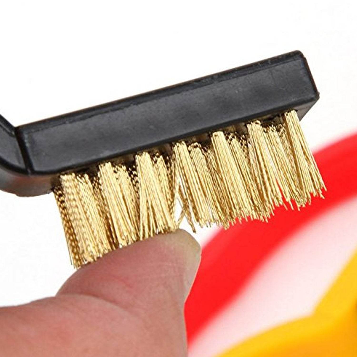 3pc Mini Wire Brush Set Brass Nylon Stainless Steel Bristles Household Cleaning Brush for Gas Stove, Smoke Machine Tool Burner Tiles Tap Rust Removal Welding Slag Dirt & Paint Scrubbing (3 Pcs Set) - infinityexculsivestore.com