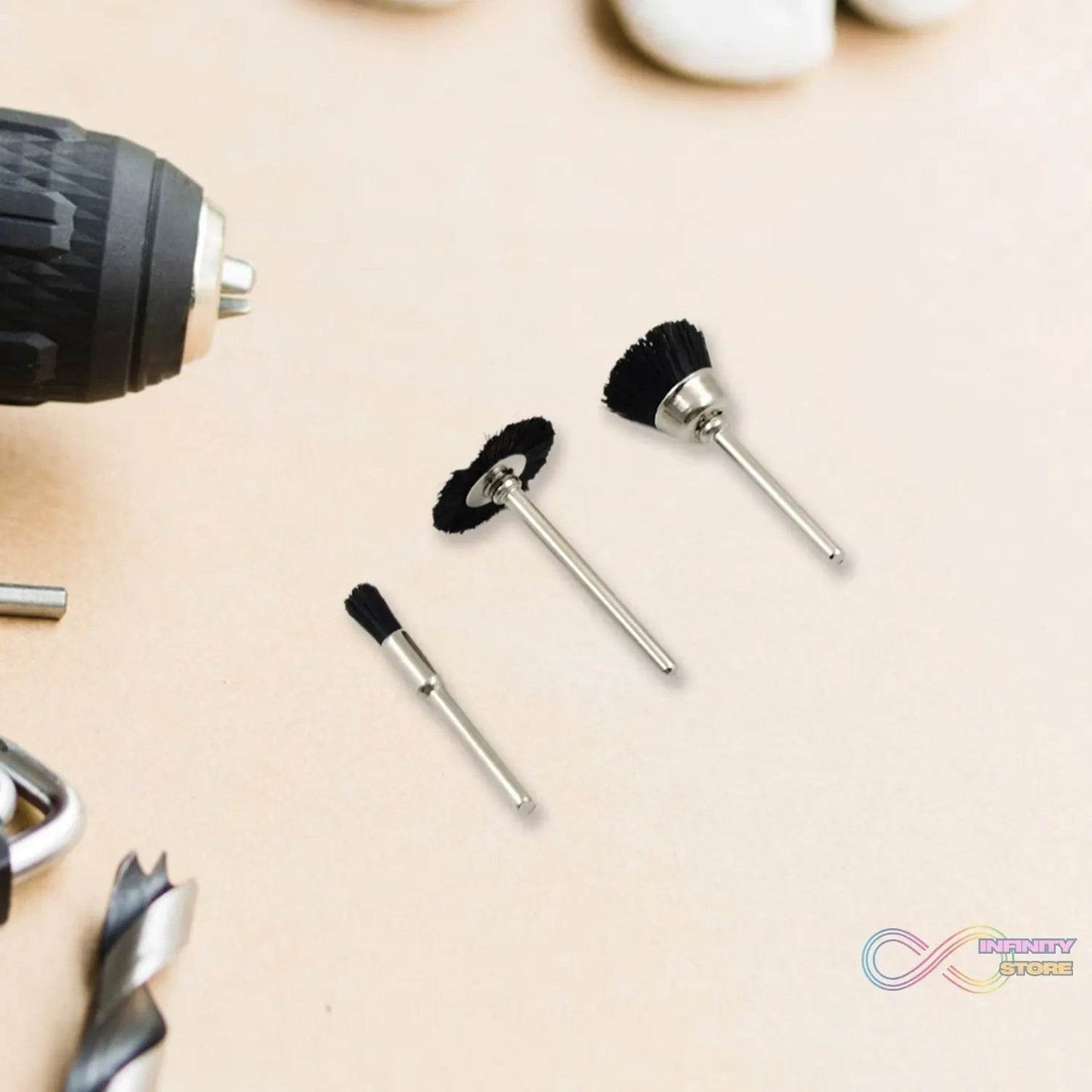 Brass Wire Wheels, 3 Pcs Brass Wire Wheels, Rust Removal Tool - infinityexculsivestore.com