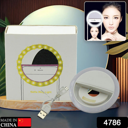 Selfie Flash Ring Light with 3 Level of Brightness,Selfie Ring Light used for applying bright shade over face during taking selfies and making videos for Photography Video Calling for Smart Phones Tablet (1 Pc) - infinityexculsivestore.com