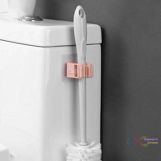Broom Holder Wall Mounted, Mop and Broom Holder Broom Organizer Grip Clips, No Drilling, Wall Mounted Storage Rack Storage & Organization for Kitchen, Bathroom, Garden (1 Pc) - infinityexculsivestore.com