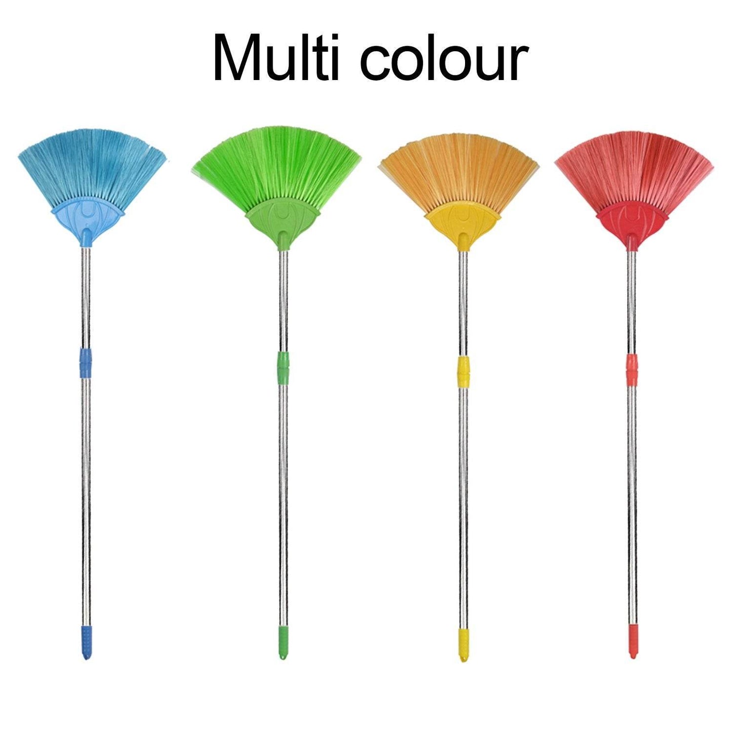 Broom with Long Stainless Steel Rod and Extendable Cobweb Cleaner Stick - infinityexculsivestore.com