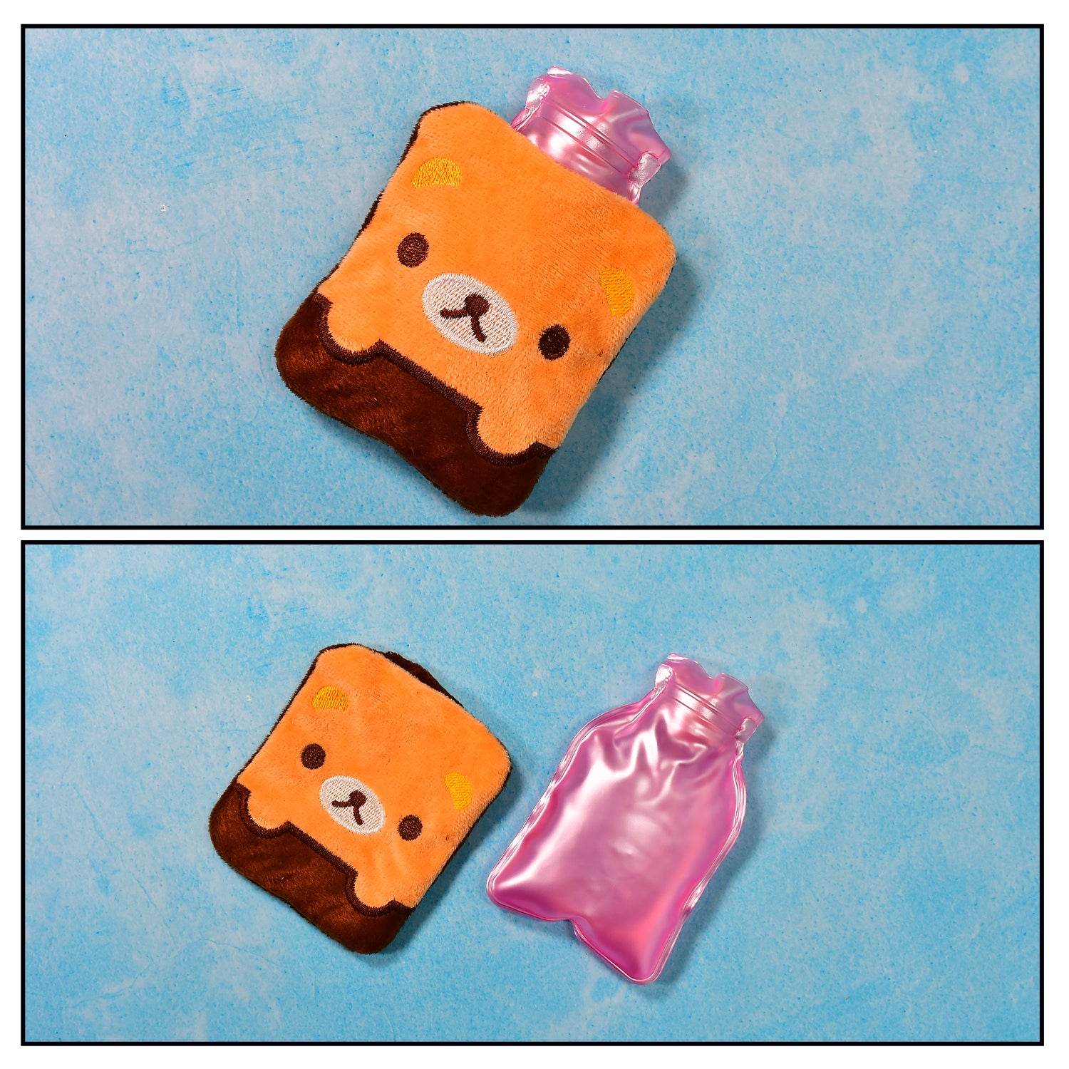 Brown Panda Print small Hot Water Bag with Cover for Pain Relief, Neck, Shoulder Pain and Hand, Feet Warmer, Menstrual Cramps. - infinityexculsivestore.com