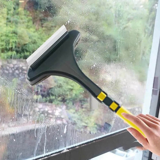 Brush 2 in 1 Mesh Cleaning Brush & Wiper with Extended Handle Window Cleaning Brush Net Cleaner,Magic Window Cleaner Brush, Window Mesh Cleaner (1 Pc) - infinityexculsivestore.com