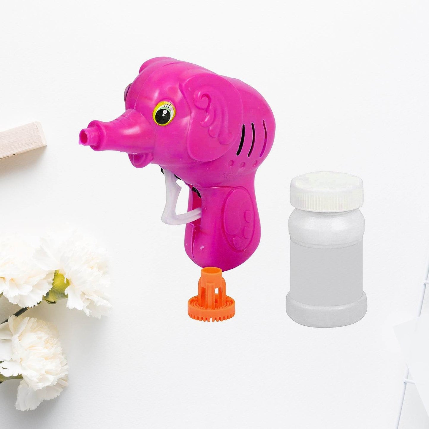 Bubble Gun Elephant Hand Pressing Bubble Gun Toy for Kids Bubble Liquid Bottle with Fun Loading - infinityexculsivestore.com