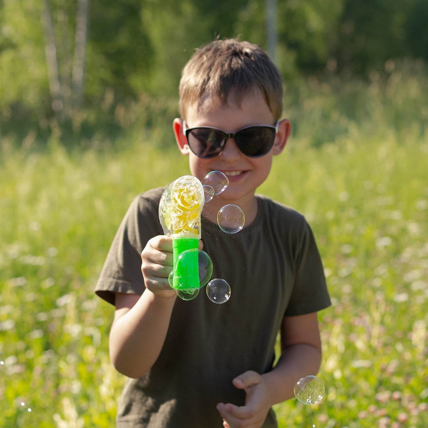 Bubble Gun Elephant Hand Pressing Bubble Gun Toy for Kids Bubble Liquid Bottle with Fun Loading - infinityexculsivestore.com