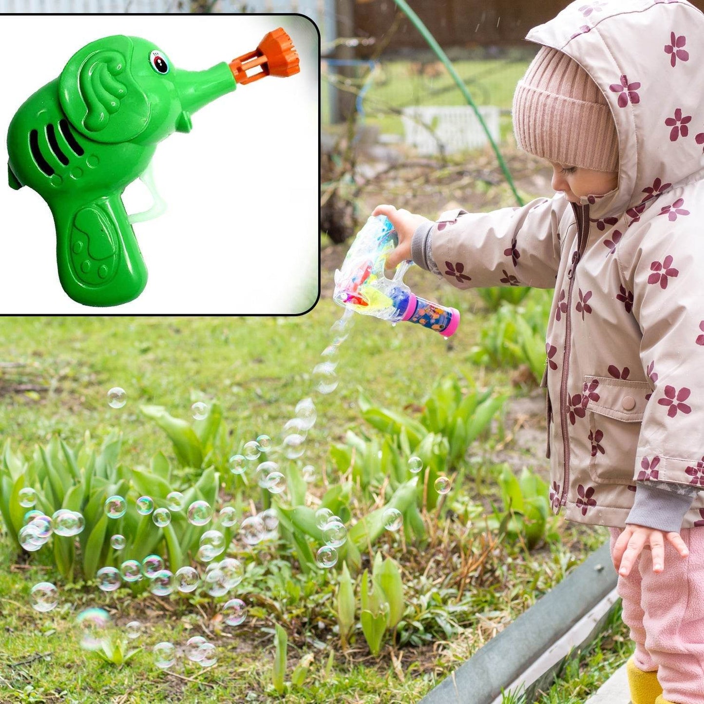 Bubble Gun Elephant Hand Pressing Bubble Gun Toy for Kids Bubble Liquid Bottle with Fun Loading - infinityexculsivestore.com