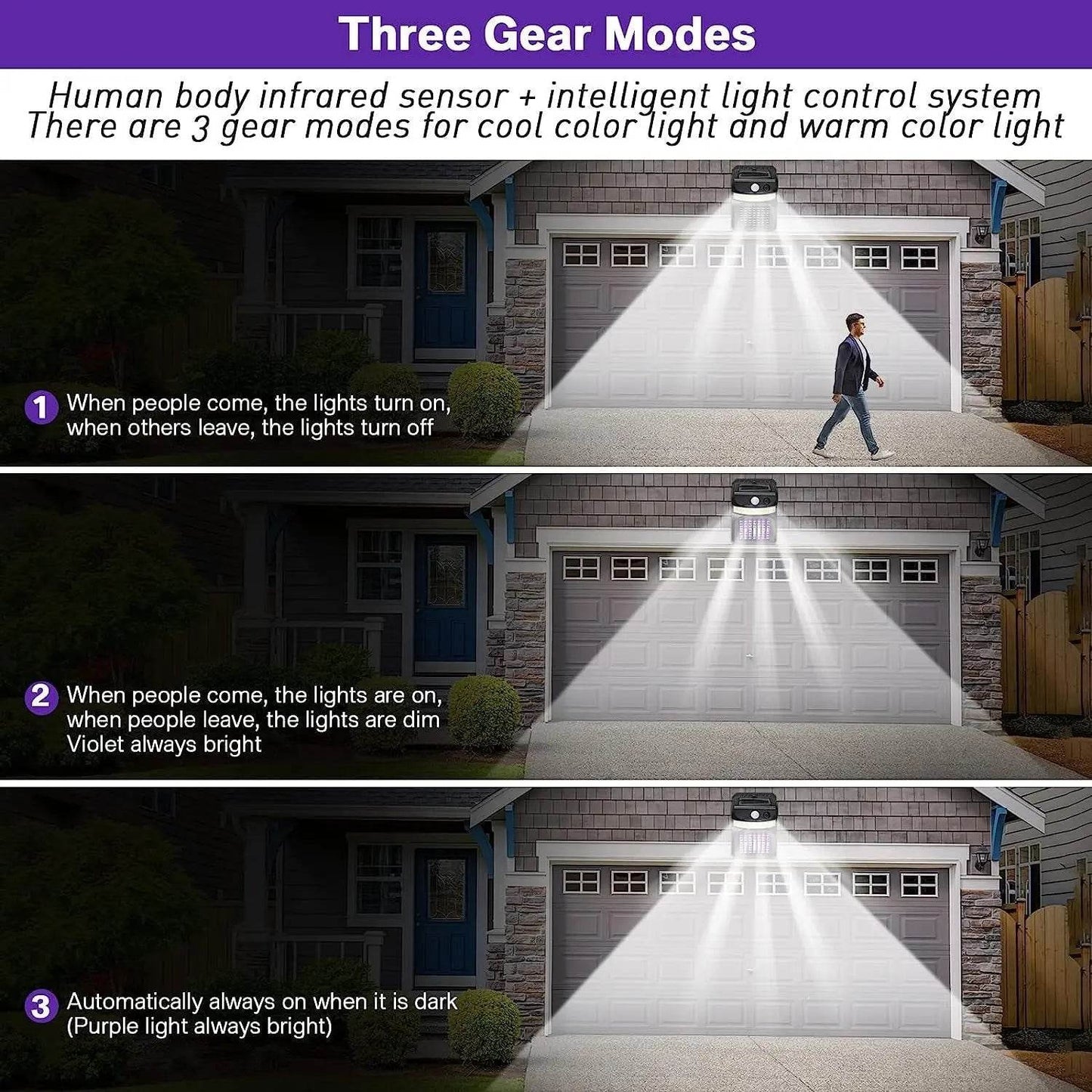 Bug Zapper Outdoor 2 in 1 Solar Mosquito Zapper Lamps (1 Pc) - infinityexculsivestore.com