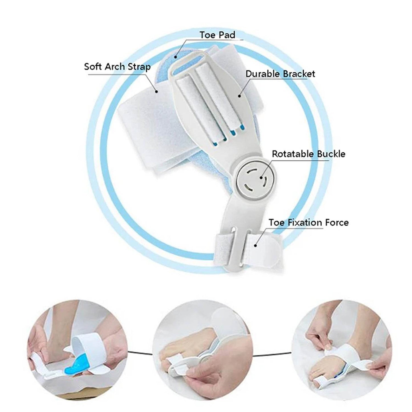 Bunion Support Splint. Valgus And Bunion Valgus, Corrector, Hallux Valgus Corrector, Adjustable Bunion Valgus Protective Cover For Men And Women - infinityexculsivestore.com