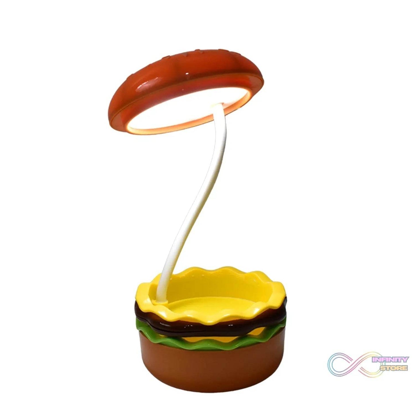 Burger Delight: Folding LED Night Lamp (1 Pc) - infinityexculsivestore.com
