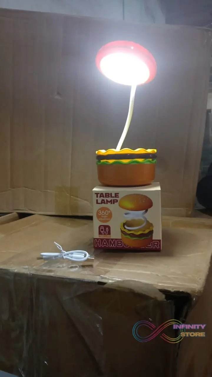 Burger Delight: Folding LED Night Lamp (1 Pc) - infinityexculsivestore.com
