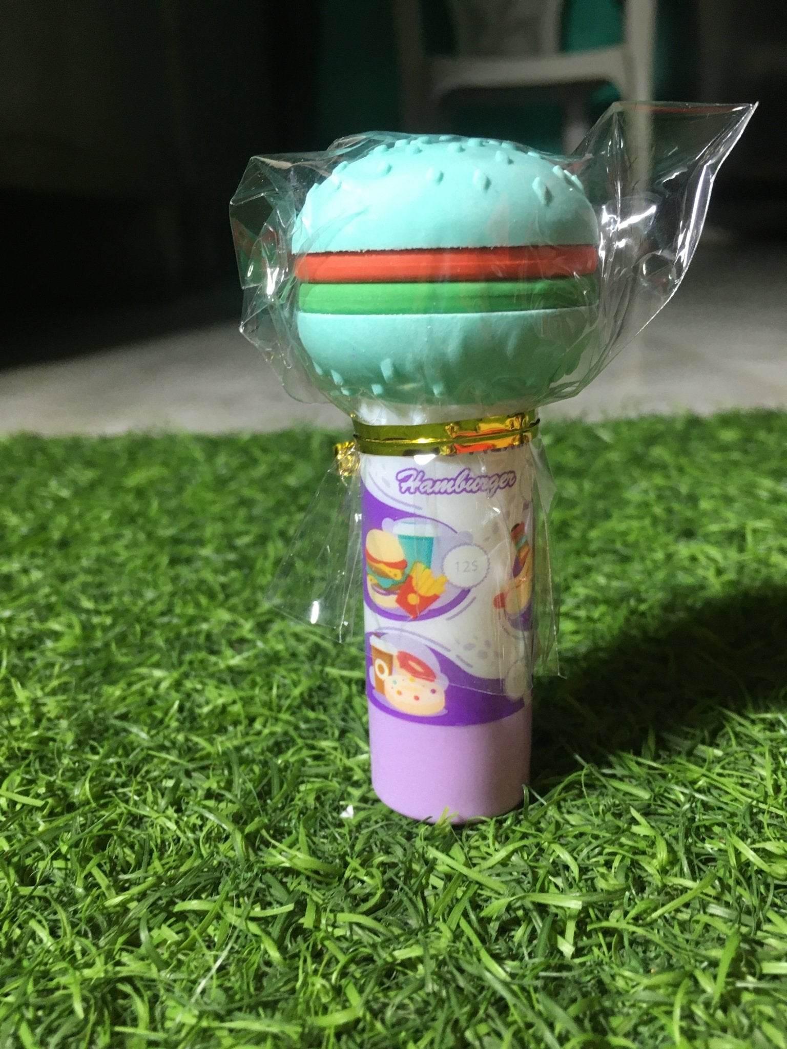 Burger Shape 3D Erasers Cum Sharpener Birth Day Return Gift Party Idea for Kids Birthday (Pack of 06 Pcs) - infinityexculsivestore.com