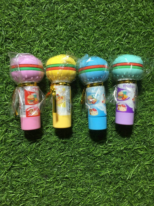 Burger Shape 3D Erasers Cum Sharpener Birth Day Return Gift Party Idea for Kids Birthday (Pack of 06 Pcs) - infinityexculsivestore.com