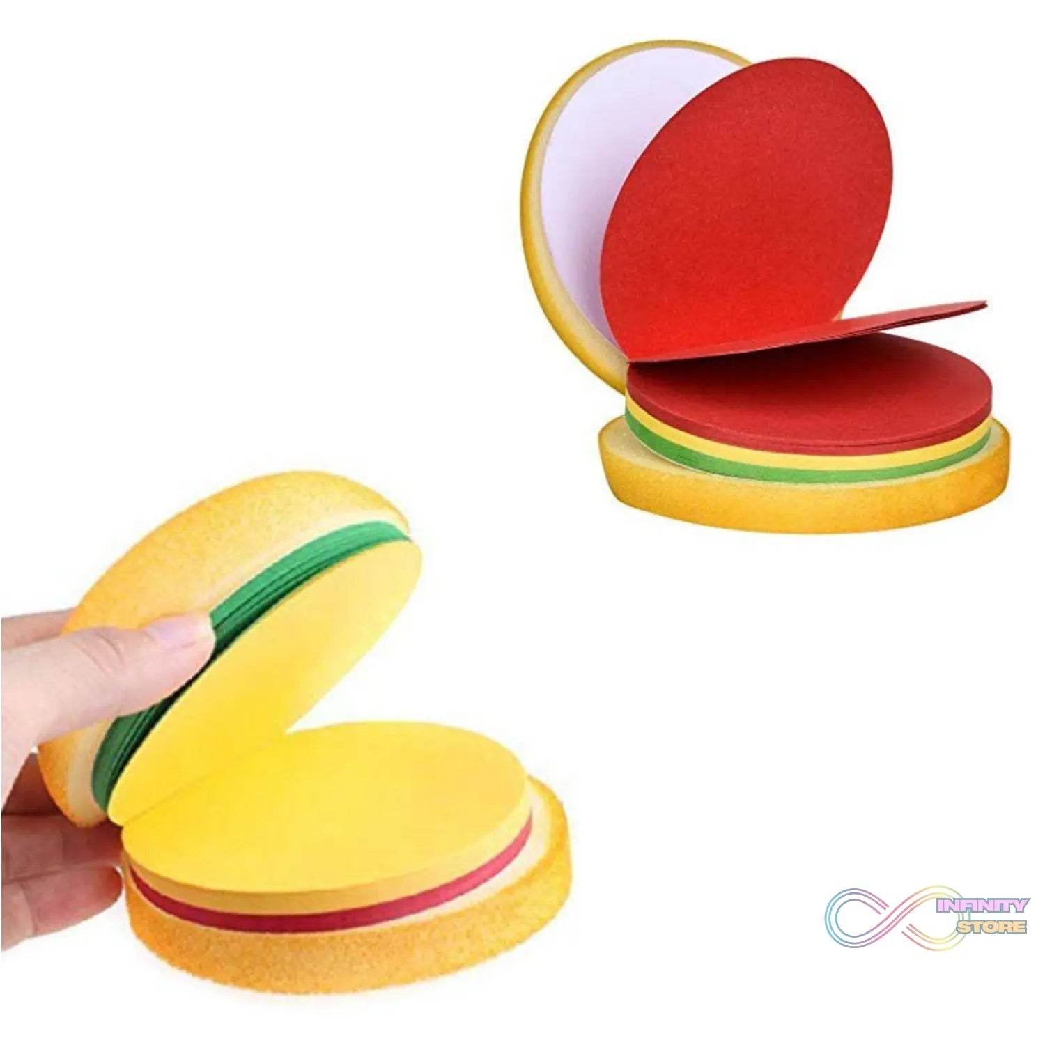 Burger Shaped Note / Sticky Notes / Memo Notes, Unique Mini Notes (Multicolor) - infinityexculsivestore.com