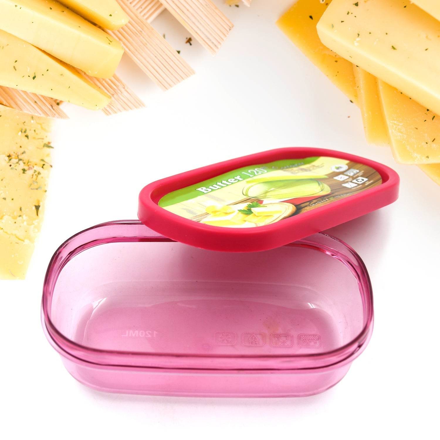 Butter Container, PP Butter Storage Box Easy to Take Portable Large Capacity for Kitchen for Home for Cheese for Butter (120 ML) - infinityexculsivestore.com