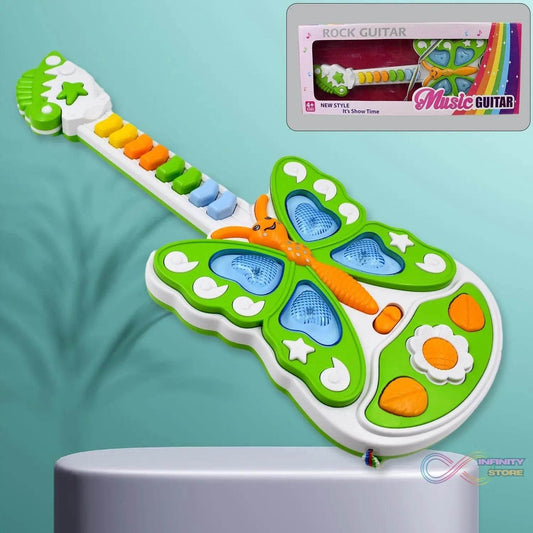Butterfly Guitar Toy with Light and Music Toy (1 Pc / Battery not included) - infinityexculsivestore.com
