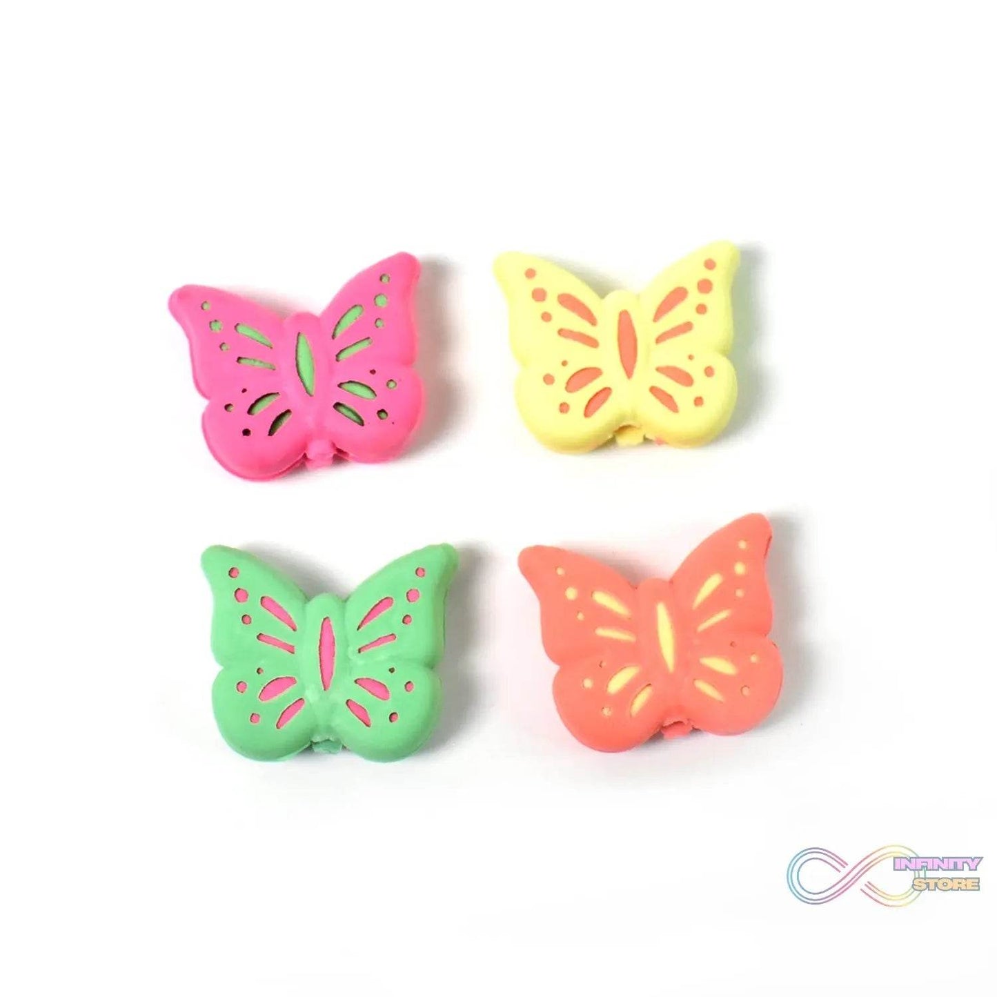 Butterfly Shape Eraser Rubber (1 Pc / Mix Colour & Design) - infinityexculsivestore.com