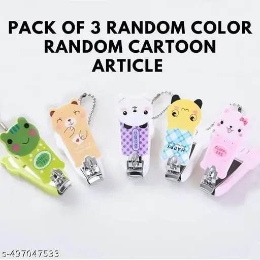 CARTOON NAIL CLIPPERS NAIL CUTTERS BABY SAFETY (Pack of 3) - infinityexculsivestore.com