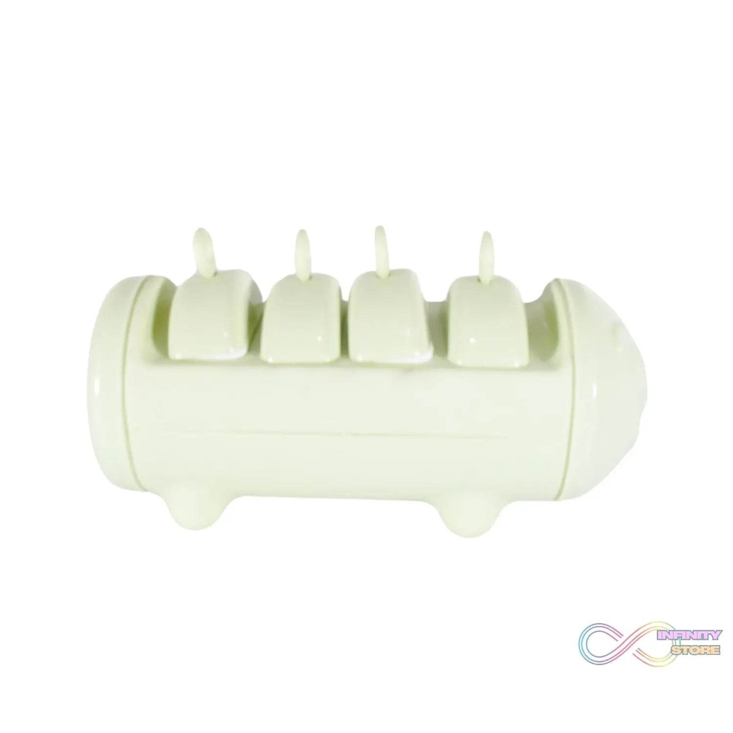 CARTOON SHAPE MOLD ICE CANDY, POPSICLE MOLD ICE, PLASTIC ICE CANDY MAKER KULFI MAKER MOLDS SET WITH 4 CUPS (1 PC / MULTICOLOR) - infinityexculsivestore.com