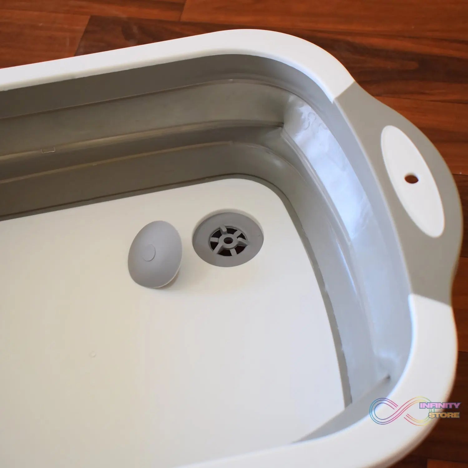 COLLAPSIBLE CUTTING BOARD WITH DISH TUB BASKET For Kitchen Use ( 1 Pcs ) - infinityexculsivestore.com