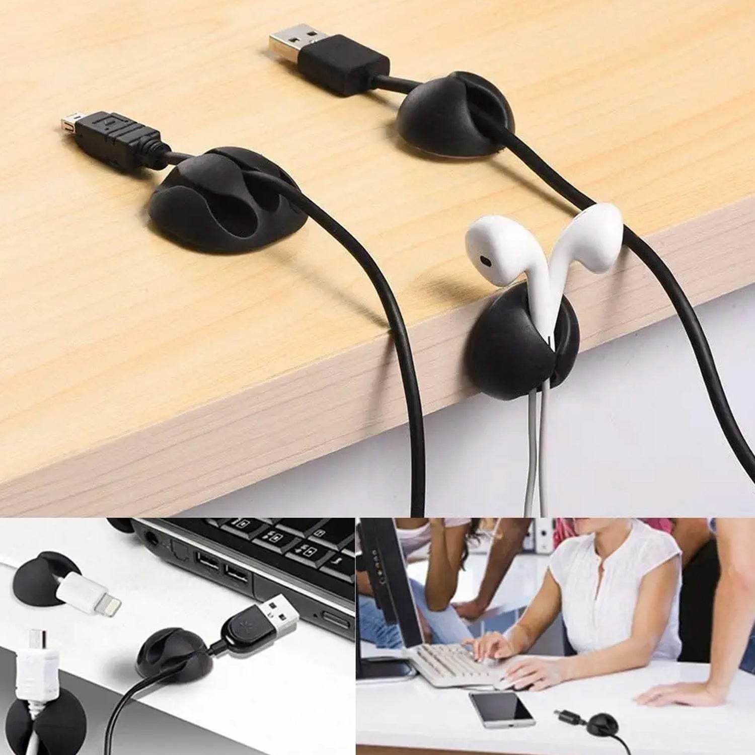 Cable Clips Multi Purpose Cable Organizer , Wire Holder For Desk And Table Use - infinityexculsivestore.com