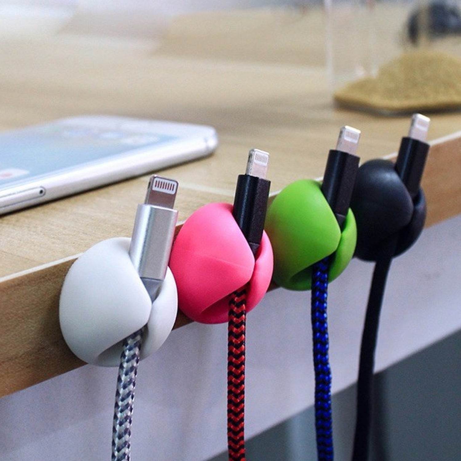Cable Clips Multi Purpose Cable Organizer , Wire Holder For Desk And Table Use - infinityexculsivestore.com