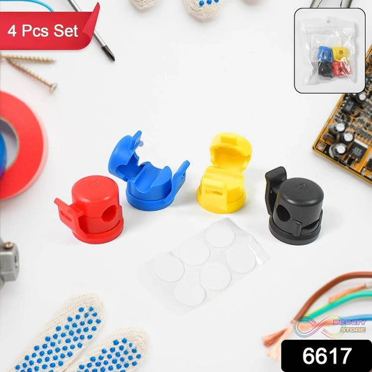 Cable Holder, Adhesive Cable Organizer for Cable Management (4 Pcs Set) - infinityexculsivestore.com