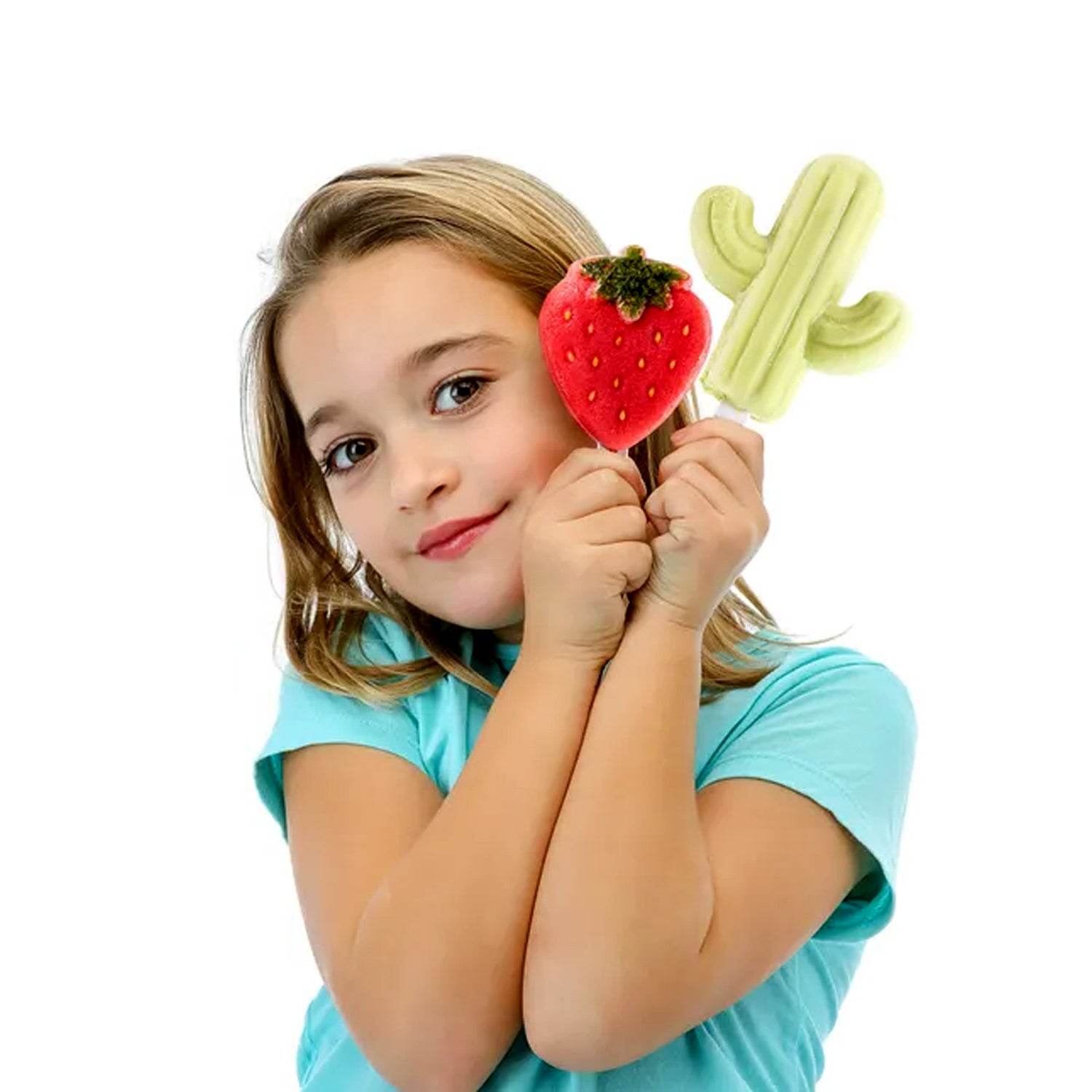 Cactus Shape Popsicle Molds - Durable Silicone Ice Cream Mould, DIY Ice Pop Kitchen Tool - infinityexculsivestore.com