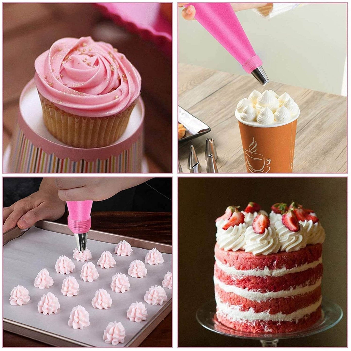 Cake Nozzle Set for Pastry Decorations (55-Piece) - infinityexculsivestore.com