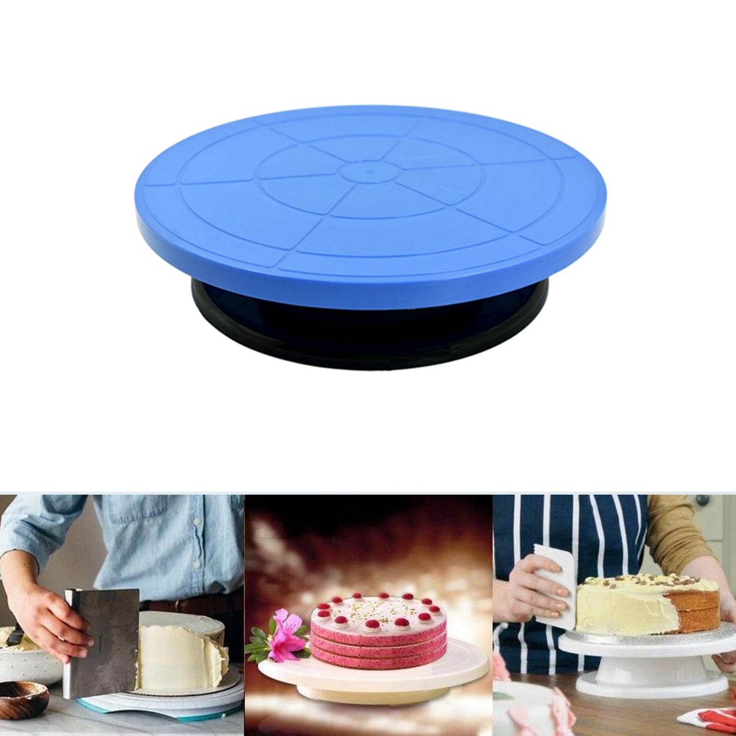Cake Stand Revolving Decorating Turntable Easy Rotate Cake Stand For Home & Birthday Party Use - infinityexculsivestore.com