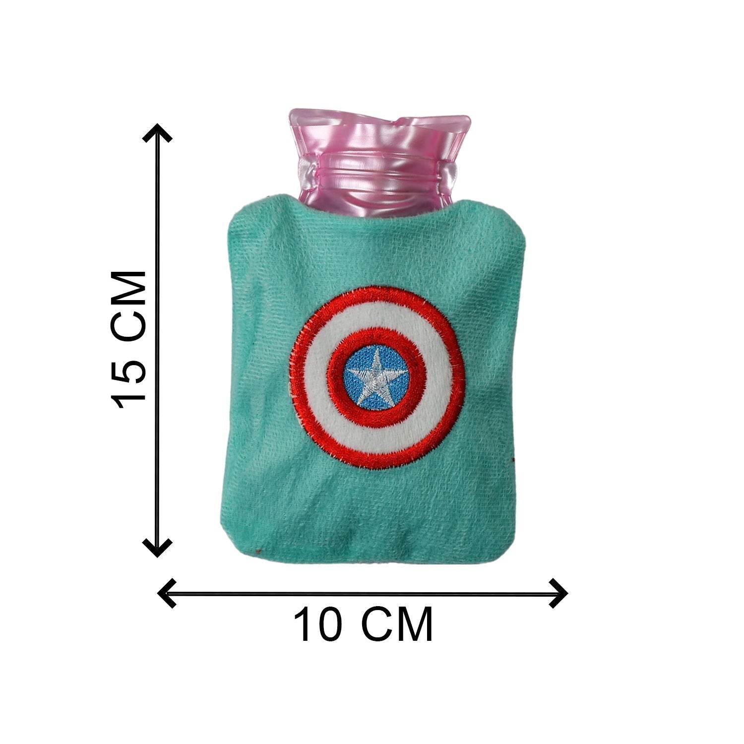 Captain America Print Small Hot Water Bag with Cover for Pain Relief - infinityexculsivestore.com