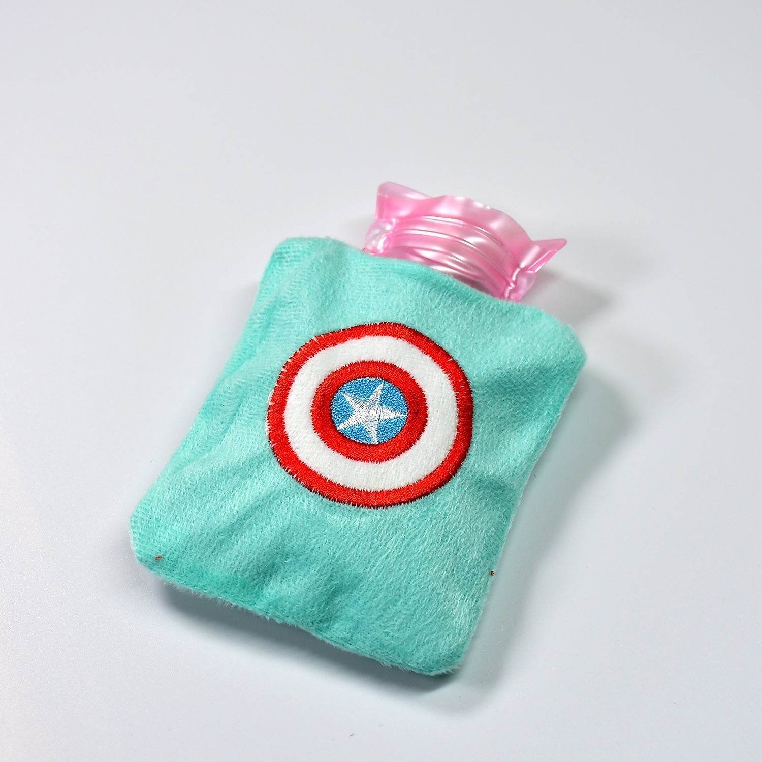 Captain America Print Small Hot Water Bag with Cover for Pain Relief - infinityexculsivestore.com