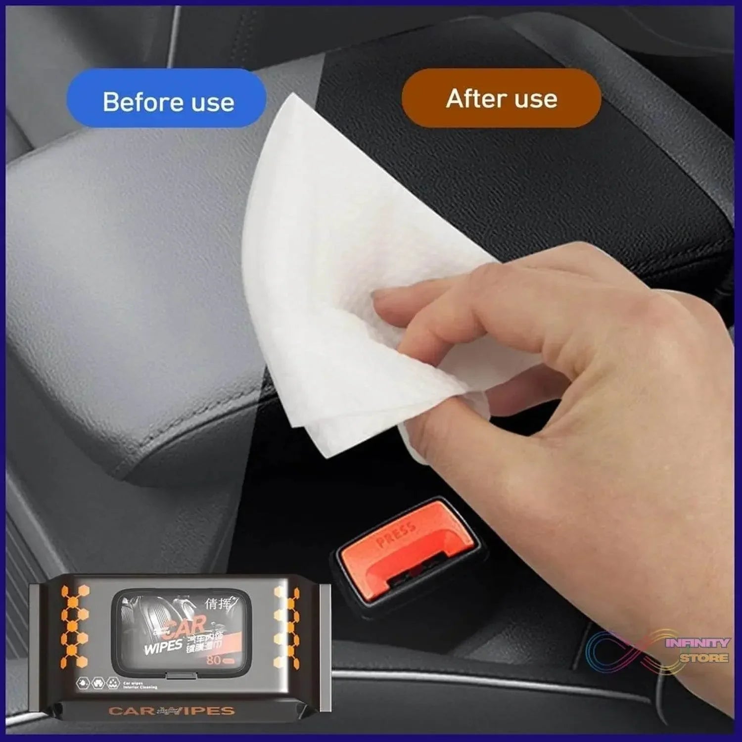 Car Dashboard Scratch Remover Tissue (80 Pcs Set) - infinityexculsivestore.com