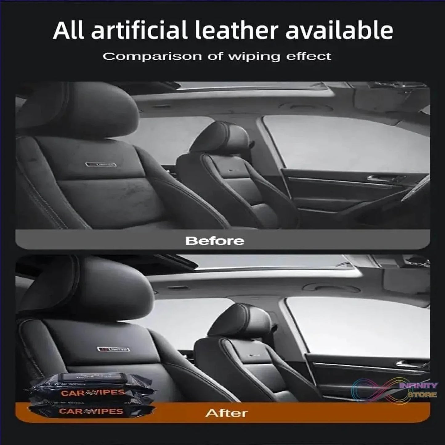 Car Dashboard Scratch Remover Tissue (80 Pcs Set) - infinityexculsivestore.com