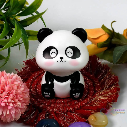 Car Decoration Solar Power Moving Head Panda Statue Creative (1 Pc) - infinityexculsivestore.com