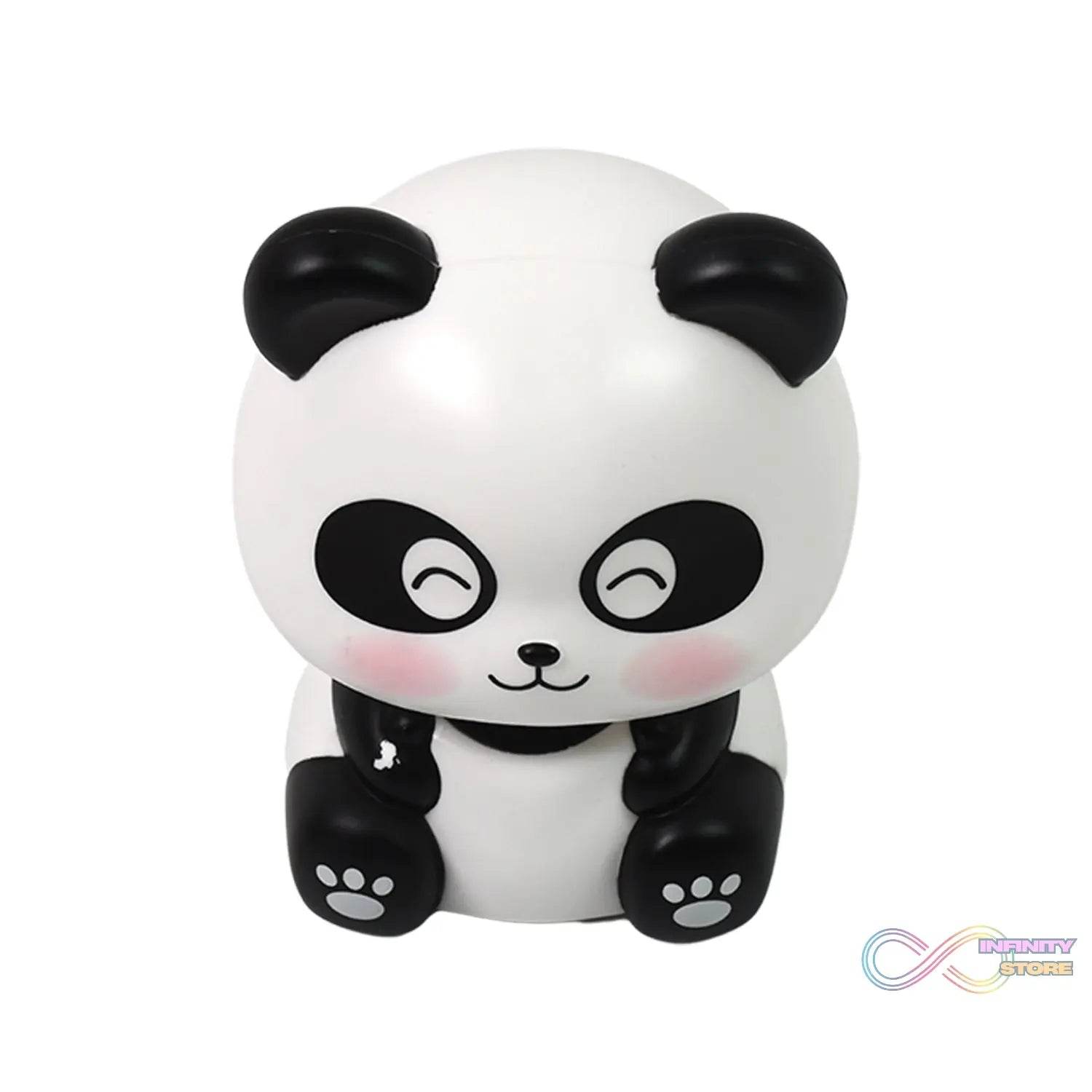 Car Decoration Solar Power Moving Head Panda Statue Creative (1 Pc) - infinityexculsivestore.com