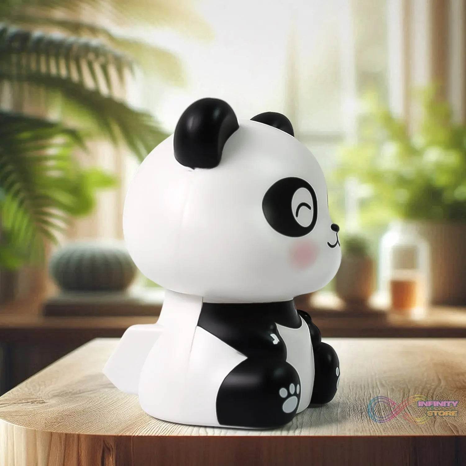 Car Decoration Solar Power Moving Head Panda Statue Creative (1 Pc) - infinityexculsivestore.com