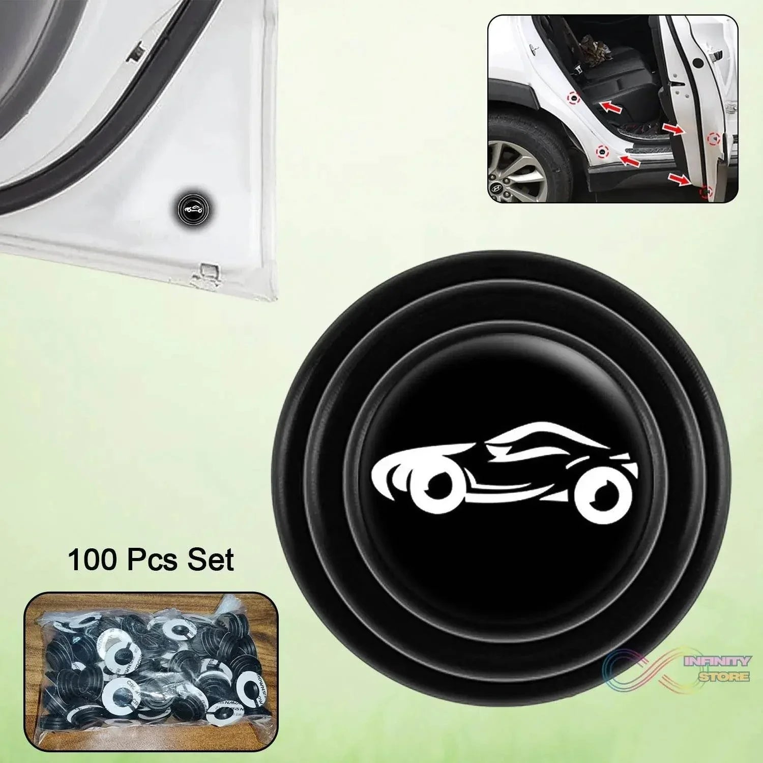 Car Door Shock Absorber Car Door Protection Sticker (100 Pcs Set) - infinityexculsivestore.com