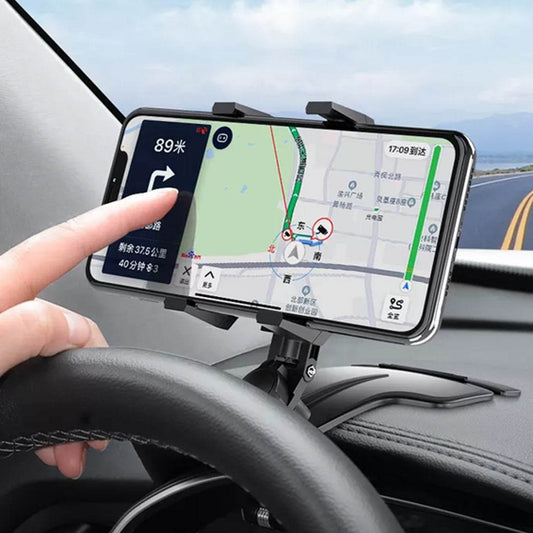 Car Mobile Phone Holder Mount Stand with 360 Degree. Stable One Hand Operational Compatible with Car Dashboard. - infinityexculsivestore.com