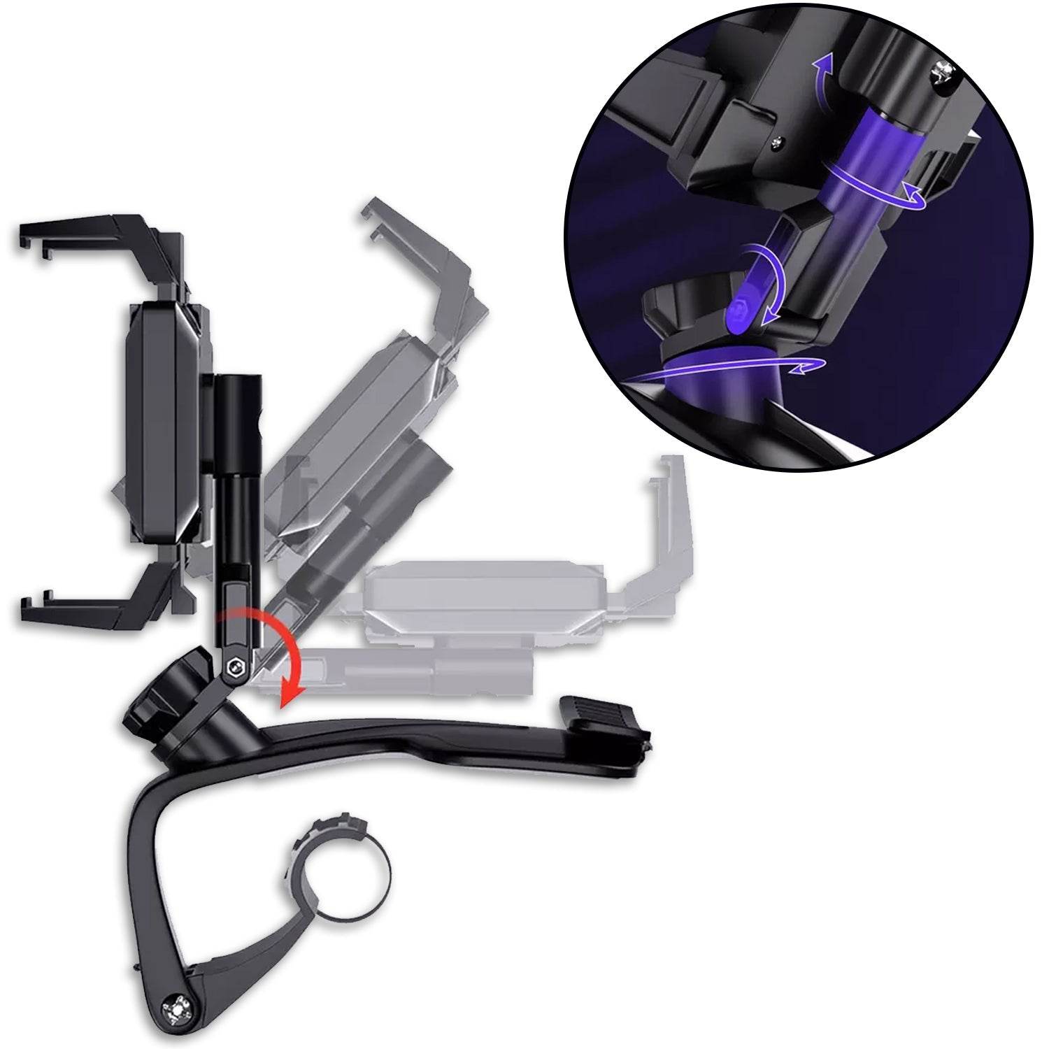 Car Mobile Phone Holder Mount Stand with 360 Degree. Stable One Hand Operational Compatible with Car Dashboard. - infinityexculsivestore.com