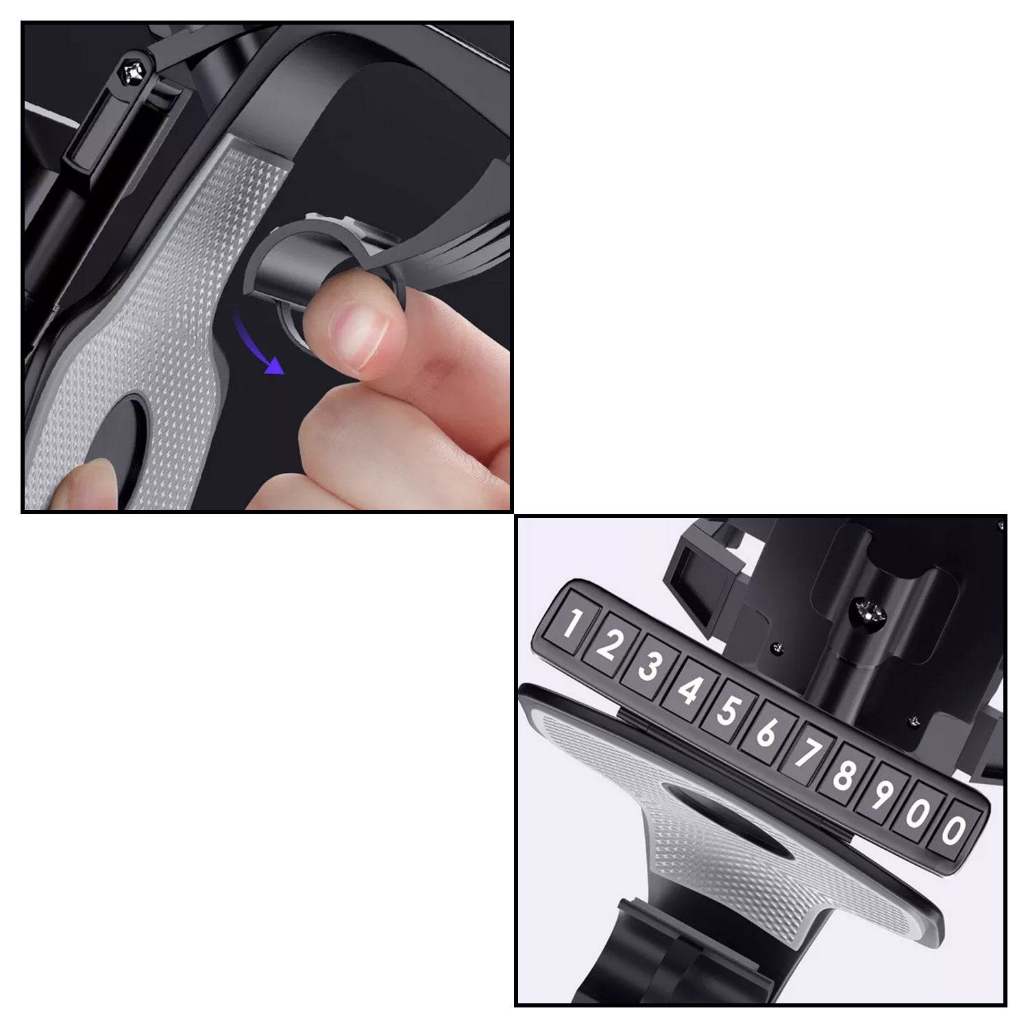 Car Mobile Phone Holder Mount Stand with 360 Degree. Stable One Hand Operational Compatible with Car Dashboard. - infinityexculsivestore.com