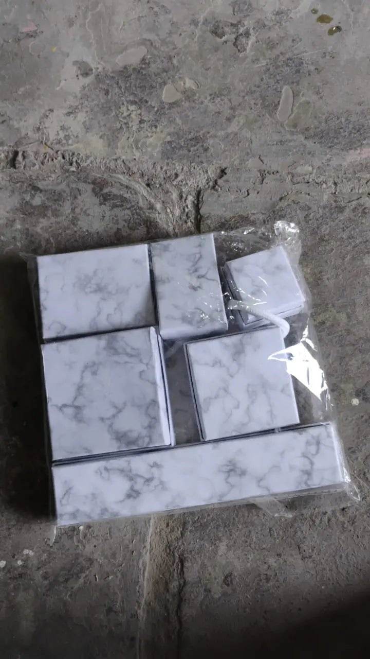 Cardboard Jewelry Boxes Gift Case Small Paper Jewelry Gift Boxes (7 Pcs Set / Mix Size) - infinityexculsivestore.com