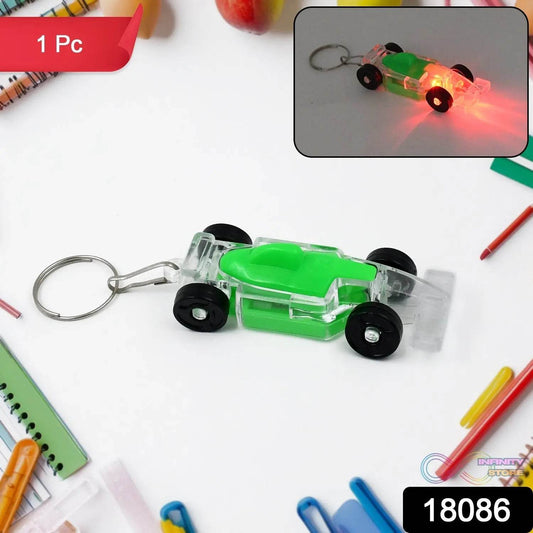 Cars Shape Keychain with On / Off Button LED Flashing Light (1 Pc) - infinityexculsivestore.com