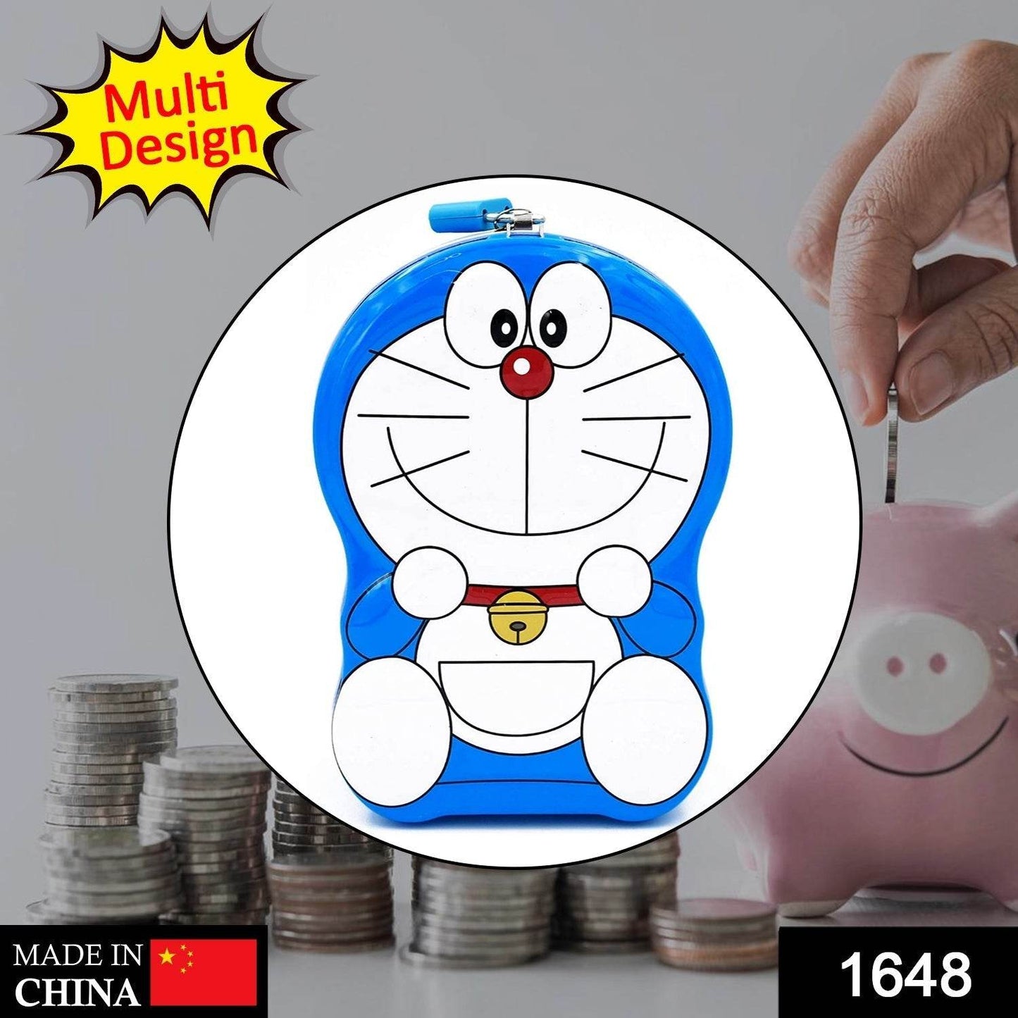 Cartoon Character Metal Piggy Bank Coin Box Money Box - infinityexculsivestore.com