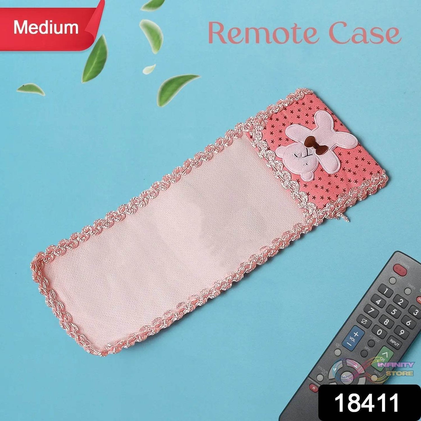 Cartoon Cloth Lace Remote Control Cover Remote Case (1 Pc / 21×8 CM / Medium) - infinityexculsivestore.com