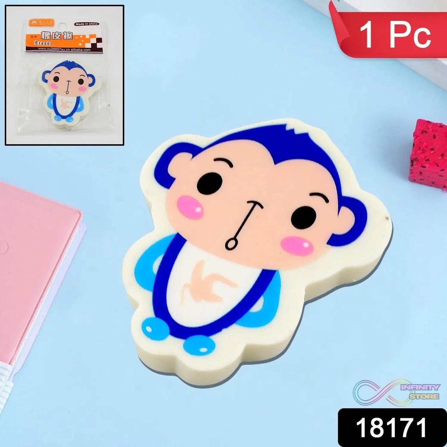 Cartoon Design Eraser (1 Pc / Mix Design) - infinityexculsivestore.com