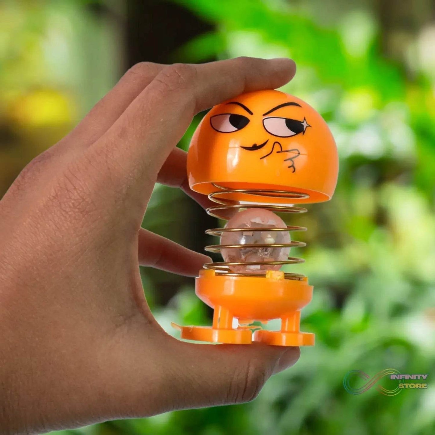 Cartoon Face, Spring Doll Dance Toy (1 Pc / With Color Box) - infinityexculsivestore.com